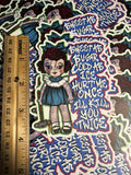 ‘Lil cutie ‘ large sticker