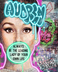 Neon Audrey Hepburn 8X10 Graffiti art print