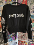 Guilty Chaos custom designed crop top sweatshirt SZ. SMALL