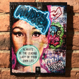 Audrey buckled book art