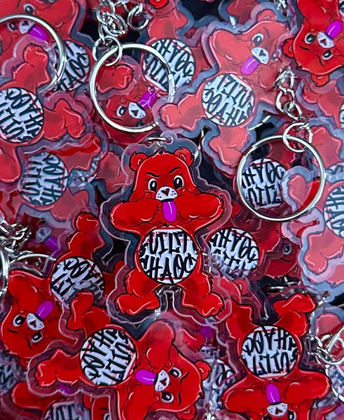GUILTY CHAOS "I DON'T CARE BEAR" KEY CHAIN