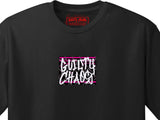 GUILTY CHAOS PINK CHAIN LINK FENCE SLAP TEE