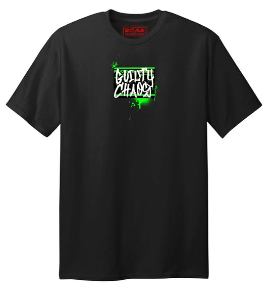 GUILTY CHAOS GREEN DRIP SLAP TEE