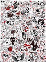 GUILTY CHAOS TATTOO FLASH 8X10 print