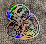 INKED GC RUBBER DUCKIE holographic  sticker