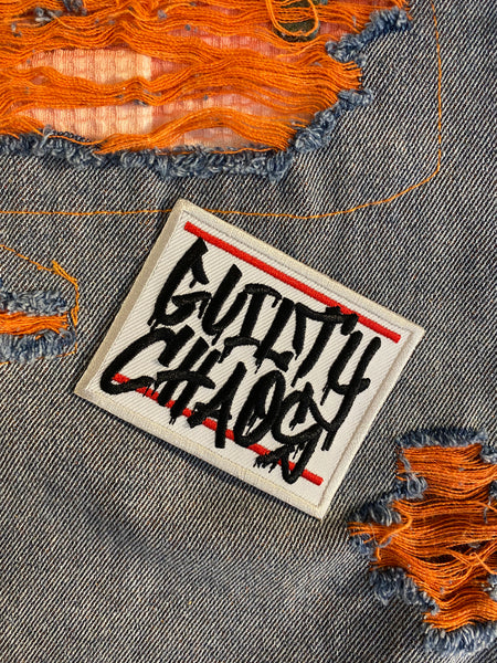 GUILTY CHAOS SLAP LOGO EMBROIDERED PATCH