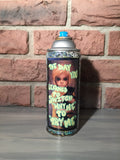 Try me print covered spray can