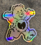 WU BEAR holographic  sticker