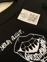 Guilty Chaos custom designed crop top sweatshirt SZ. SMALL “Adore”